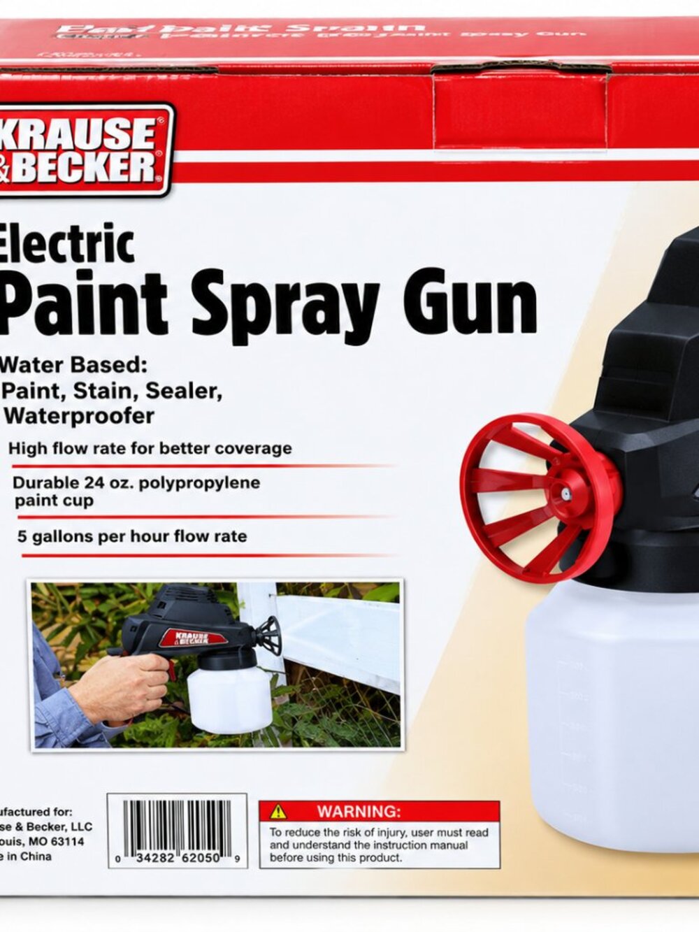 Electric Paint Spray Gun Krause & Becker, NIB. New In Box